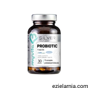 PROBIOTIC 9 MLD CFU PROBIOTYKI SILVER PURE 100% (30 KAPSUŁEK VEGE)