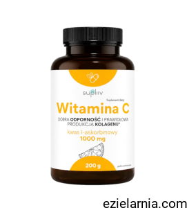 Witamina C kwas l-askorbinowy proszek 200g SUPLIIV